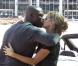 Heidi Klum et Seal se quittent à l'aéroport de Los Angeles. Septembre 2010