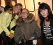 Michèle Morgan, Sabine Anthony et Deborah Marshall à la Galerie Vieceli, à Paris, le 14 octobre 2010.