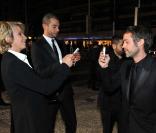 Yann Barthès, Ariane Massenet, Ali Baddou, Cannes, 2008