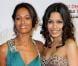 Rula Jebreal et Freida Pinto à l'occasion de la présentation de Miral , dans le cadre du Festival International du Film d'Abu Dhabi, aux Emirats Arabes Unis, le 21 octobre 2010.