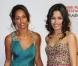 Rula Jebreal et Freida Pinto à l'occasion de la présentation de Miral , dans le cadre du Festival International du Film d'Abu Dhabi, aux Emirats Arabes Unis, le 21 octobre 2010.