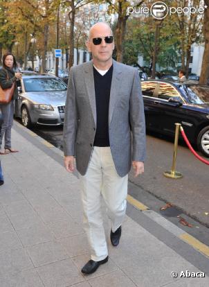 Bruce Willis est à Paris pour la promo de Red, le 21 octobre 2010