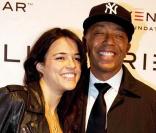 La belle Michelle Rodriguez au bras de Russell Simmons, à l\'occasion de la grande soirée Seven Bar Foundation\'s Lingerie, au Cipriani, à New York, le 22 octobre 2010.