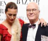 Yasmin Le Bon et Manolo Blahnik lors de la soirée Harper's Bazaar à Londres le 1er novembre 2010