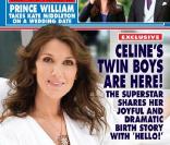 Céline Dion en couverture de Hello Canada