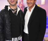 Mikelangelo et Dove Attia lors de l'avant première mondiale du nouveau dessin animé de Disney, Raiponce, le 6 novembre 2010 à Paris