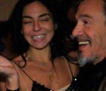 Anniversaire surprise de Florent Pagny, le 8 novembre 2010 à Paris. Ici avec Azucena 