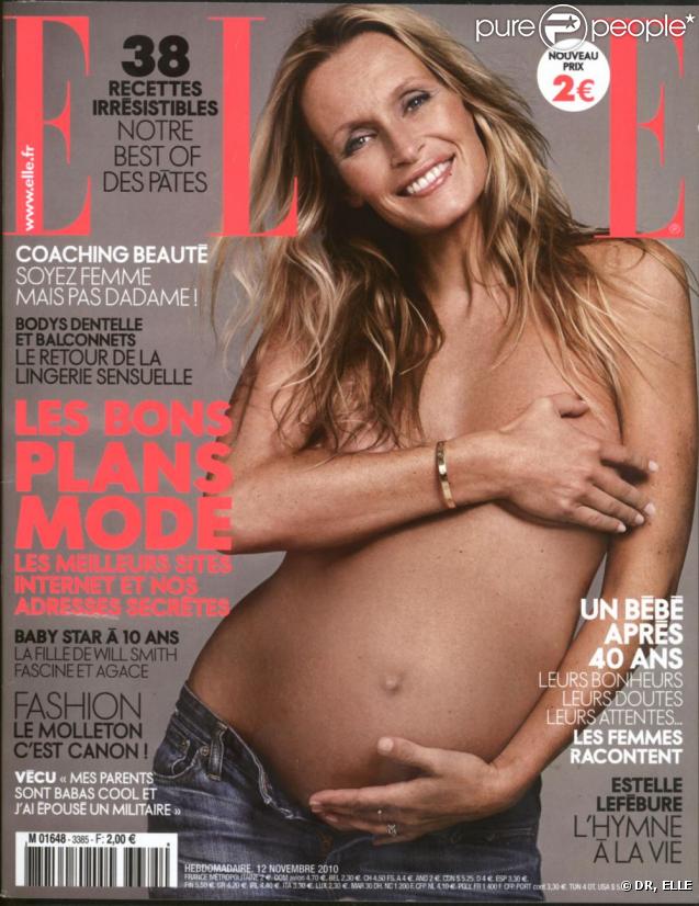 Estelle Lefébure en couverture du ELLE France