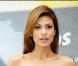 Eva Mendes avec une robe Prada à Madrid le 11 novembre 2010.