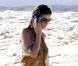 Elisabetta Canalis sur la plage, le 1er novembre 2010 à Los Cabos au Mexique