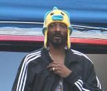 Snoop Dogg sur le tournage du clip de  Kush  de Dr. Dre sur l'album  Detox , à Los Angeles le 17 novembre 2010