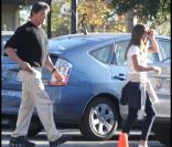 Sylvester Stallone va chercher ses filles à l'école, à Los Angeles, le 17 novembre 2010