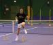 Michaël Llodra s'entraîne avec l'équipe de France de tennis en vue de la finale contre la Serbie du 3 au 5 décembre, le 23 novembre, à Saint-Cyprien