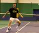 Michaël Llodra s'entraîne avec l'équipe de France de tennis en vue de la finale contre la Serbie du 3 au 5 décembre, le 23 novembre, à Saint-Cyprien