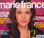 Angelina Jolie en couverture de marie france - janvier 2011 
