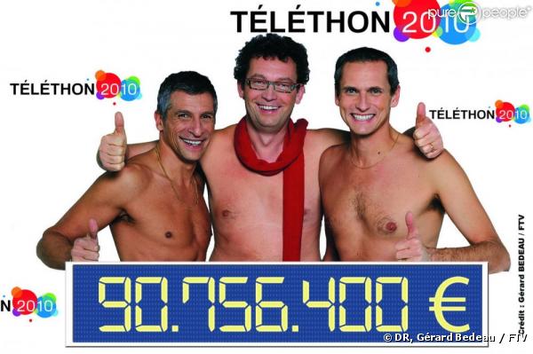 Nagui, Claude-Yves Robin et Louis Larforge.