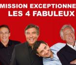  Les 4 fabuleux , émission avec Jean-Pierre Foucault, Cyril Hanouna, Julien Courbet et Laurent Boyer sur RTL le 1er janvier de 18h30 à 20h