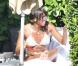 Naomi Campbell et Vladimir Doronin sur une plage à Miami à la fin du mois de novembre 2010