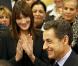 Nicolas Sarkozy et Carla Bruni en visite au Centre hospitalier Henri Duffaut, à Avignon. 21/12/2010
