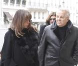 Massimo Gargia, aux obsèques de Gérald Nanty, le 22 décembre 2010, à Paris.