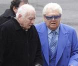 Jacques Collard et Michou aux obsèques de Gérald Nanty, le 22 décembre 2010, à Paris.