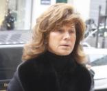 Sylvie Rousseau aux obsèques de Gérald Nanty, le 22 décembre 2010, à Paris.