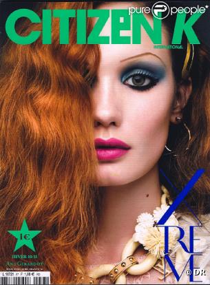 Ana Girardot, en couverture du magazine Citizen K