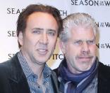 Nicolas Cage et Ron Perlman à l'occasion de l'avant-première du  Dernier des Templiers , à l'AMC Loews de Lincoln Square, à New York, le 4 janvier 2011.