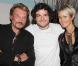 Johnny Hallyday et Laeticia pour Matthieu Chedid à L'Olympia, le 27 mai 2010 