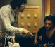 Johnny Hallyday en studio avec Matthieu Chedid, Maxin Nucci et Vincent Polycarpe. Images diffusées par TF1, le 9 janvier 2011 