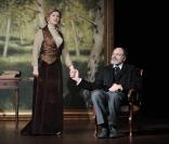 Jean-Pierre Darroussin et Gabrielle Forest sur les planches du Théâtre de l'Atelier, le 7 janvier. Répétitions de la pièce Une banale histoire.