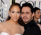 Jennifer Lopez et Marc Anthony lors des Golden Globes le 16 janvier 2011 à Los Angeles