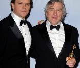 Matt Damon et Robert de Niro lors des Golden Globes le 16 janvier 2011 à Los Angeles