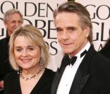 Jeremy Irons et sa femme Sinead Cusack lors des Golden Globes le 16 janvier 2011 à Los Angeles