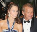 Patrick Poivre d'Arvor et Agathe Brone, festival de Cannes, mai 2008