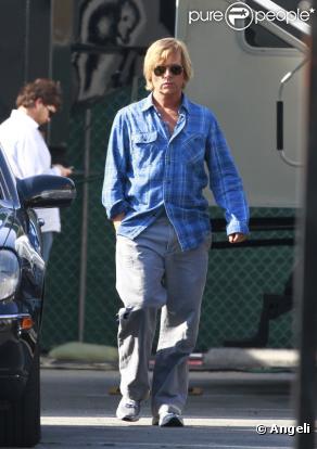 David Spade sur le tournage de Jack and Jill à Los Angeles le 19 janvier 2011