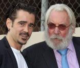 Le grand Donald Sutherland, ici avec Colin Farrell, honoré par son étoile sur le Walk of Fame de Hollywood Boulevard, à Los Angeles, le 26 janvier 2011.