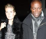 Heidi Klum et Seal à la sortie d'un restaurant après un dîner en amoureux à Los Angeles le 2 février 2011