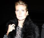 Heidi Klum et Seal à la sortie d'un restaurant après un dîner en amoureux à Los Angeles le 2 février 2011