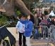 Stéphanie de Monaco rend visite aux artistes et aux animaux du 35e Festival du cirque de Monte-Carlo. 18 janvier 2011