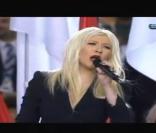 Christina Aguilera chante au Superbowl 2011 - Lea Michele également.