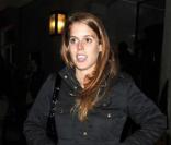 La princesse Beatrice d'York à Londres après une soirée le 15 février 2011