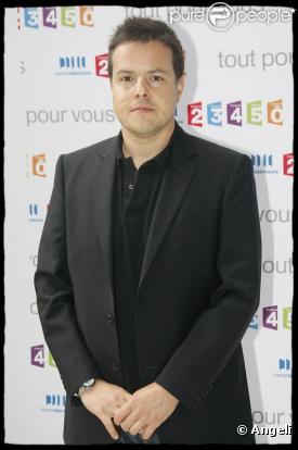 Nicolas Demorand, en août 2009, lors de la conférence de presse du groupe France Télévisions.
