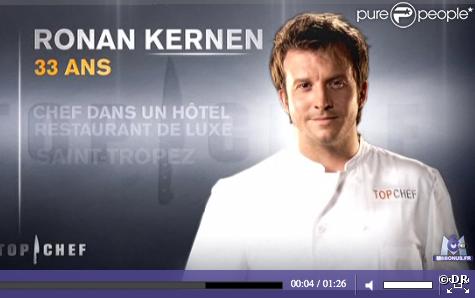 Ronan Kernen est l'un des huit candidats encore en compétition dans  Top Chef .