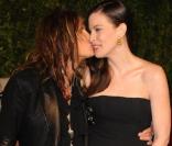 Steven Tyler et sa ravissante fille Liv Tyler lors de la soirée oré-Oscars Vanity Fair à Los Angeles le 27 février 2011