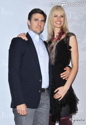 Karolina Kurkova et Archie Drury à la soirée Dior organisée à Madrid le 2 mars 2011
