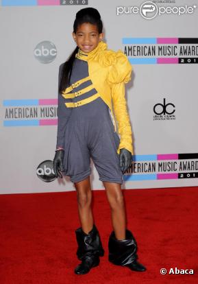 Willow Smith, lors des American Music Awards, en novembre 2010 à Los Angeles.