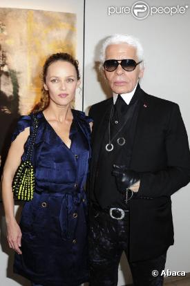 Karl Lagerfeld et Vanessa Paradis en septembre 2010