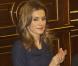 Letizia d'Espagne au sénat pour la journée mondiale des maladie rares à Madrid, le 3 mars 2011.