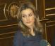 Letizia d'Espagne au sénat pour la journée mondiale des maladie rares à Madrid, le 3 mars 2011.